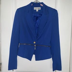 Royal Blue Convertible Style Blazer